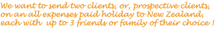 Invitation for NZ Holiday